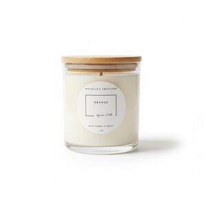 Handmade Orange Citrus Scented 100% Soy Candle